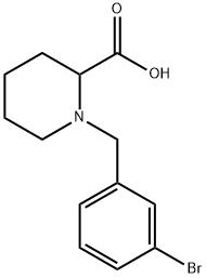 1-[(3-BROMOPHENYL)METHYL]-2-PIPERIDINECARBOXYLIC ACID Structure