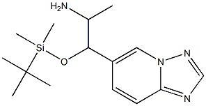 [1,2,4]Triazolo[1,5-a]pyridine-6-ethanaMine, β-[[(1,1-diMethylethyl)diMethylsilyl]oxy]-α-Methyl- Struktur