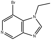 7-溴-1-乙基-1H-咪唑并[4,5-C]吡啶, 1044771-89-2, 结构式