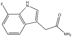 2-(7-fluoro-1H-indol-3-yl)acetamide 化学構造式