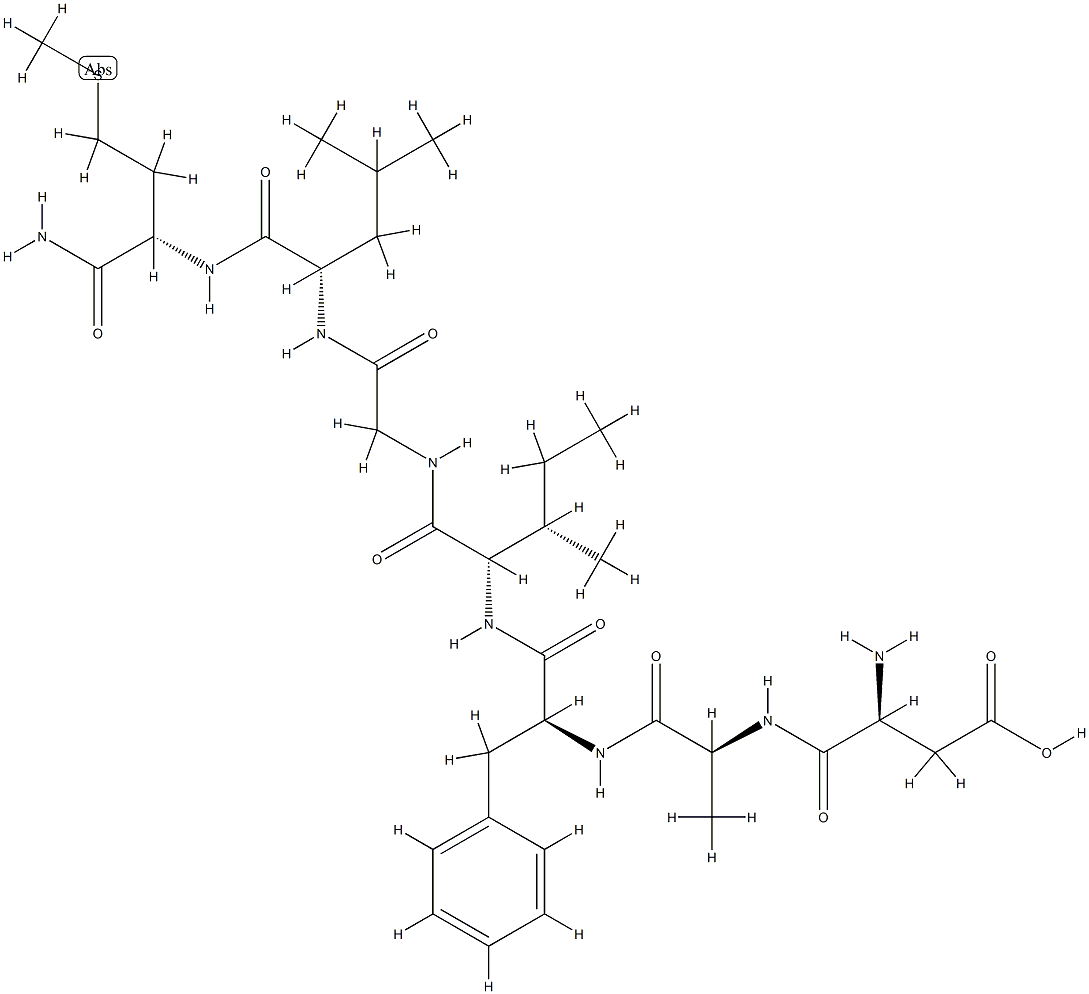 eledoisin C-terminal heptapeptide 化学構造式