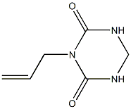 1,3,5-Triazine-2,4(1H,3H)-dione,dihydro-3-(2-propenyl)-(9CI) 化学構造式
