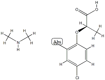 (2R)-2-(2,4-dichlorophenoxy)propanoic acid: N-methylmethanamine,104786-87-0,结构式