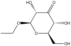 Ethyl b-D-ribo-hex-3-ulopyranoside 化学構造式