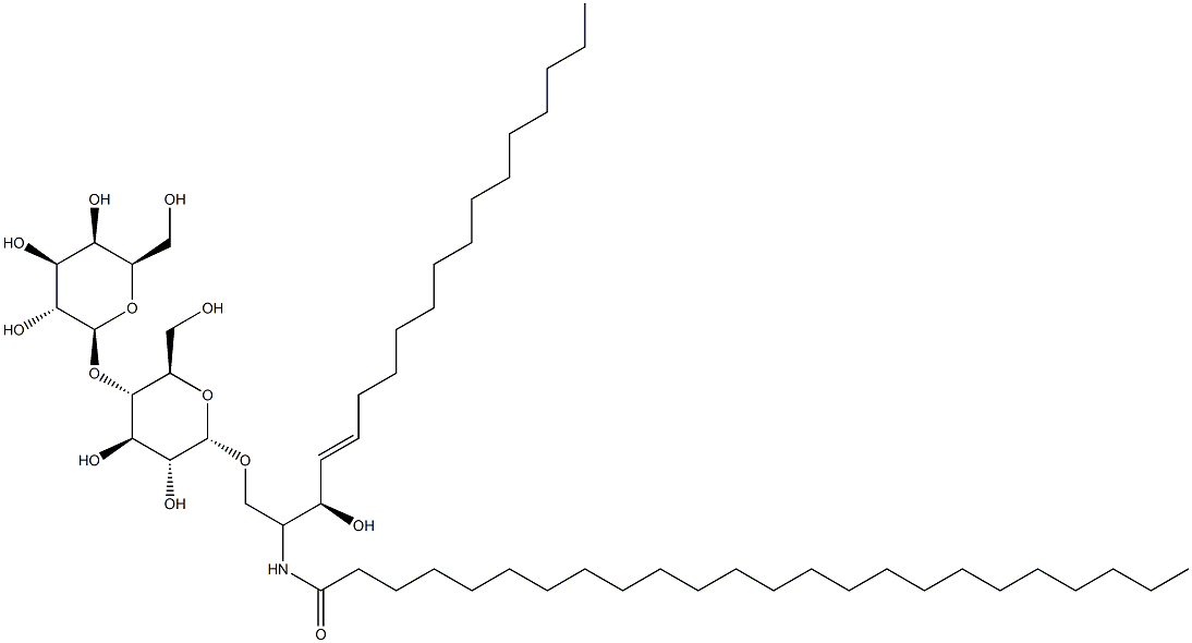 D-lactosyl--1,1' N-lignoceroyl-D-erythro-sphingosine Structure