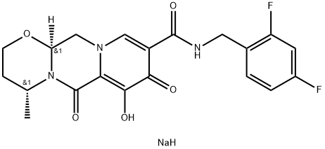 Dolutegravir sodium Structure
