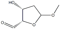 D-threo-Pentodialdo-1,4-furanoside, methyl 2-deoxy- (9CI) Structure