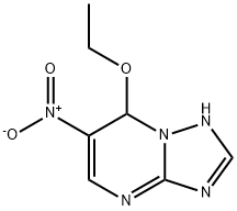 [1,2,4]Triazolo[1,5-a]pyrimidine,7-ethoxy-1,7-dihydro-6-nitro-(9CI) Struktur