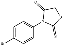 3-(4-BROMOPHENYL)-2-SULFANYLIDENE-THIAZOLIDIN-4-ONE,10574-70-6,结构式