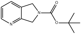 tert-butyl 5H-pyrrolo[3,4-b]pyridine-6(7H)-carboxylate Struktur