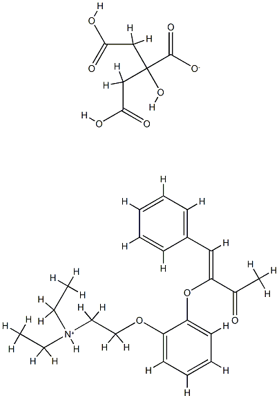 3-BUTEN-2-ONE, 3-(2-(2-(DIETHYLAMINO)ETHOXY)PHENOXY)-4-PHENYL-, CITRAT E (1:1), ( Structure