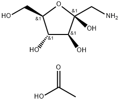 1-氨基-1-脱氧-BETA-D-呋喃果糖乙酸盐,106256-23-9,结构式
