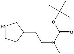 Methyl-(2-pyrrolidin-3-yl-ethyl)-carbamic acid tert-butyl ester,1064048-51-6,结构式