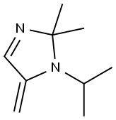 1H-Imidazole,2,5-dihydro-2,2-dimethyl-5-methylene-1-(1-methylethyl)-(9CI) 结构式