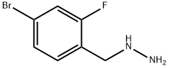 1-(4-bromo-2-fluorobenzyl)hydrazine 结构式