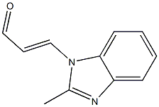 2-Propenal,3-(2-methyl-1H-benzimidazol-1-yl)-(9CI) Structure