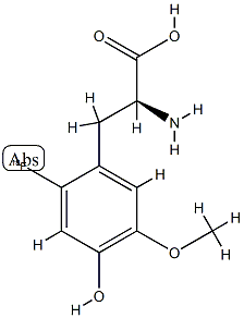 3-O-methyl-6-fluoro-dopa,107257-16-9,结构式