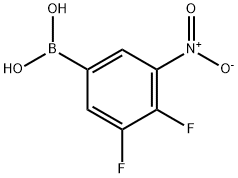 (3,4-Difluoro-5-nitrophenyl)boronic acid Struktur
