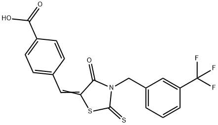 CY-09|4-[[2-硫代-3-(3-三氟甲基苄基)-4-氧代噻唑烷-5-亚基]甲基]苯甲酸