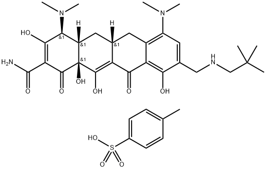 甲苯磺酸奥玛环素,1075240-43-5,结构式