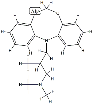 N,N,β-Trimethyl-12H-dibenzo[d,g][1,3,6]dioxazocine-12-propan-1-amine 结构式