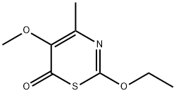 6H-1,3-Thiazin-6-one,2-ethoxy-5-methoxy-4-methyl-(9CI) 化学構造式