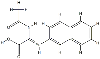 2-N-acetylamino-3-(2-naphthyl)-3-acrylic acid 结构式