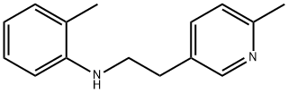 2-methyl-N-[2-(6-methyl-3-pyridinyl)ethyl]aniline,108619-19-8,结构式