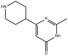 2-methyl-6-(4-piperidinyl)-4-pyrimidinol(SALTDATA: 2HCl 1.5H2O) Structure