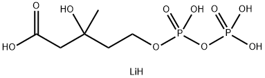 (±)-Mevalonic acid 5-diphosphate tetralithium salt Structure