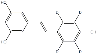 trans/cis Resveratrol-D4 结构式