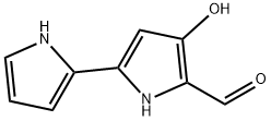 [2,2-Bi-1H-pyrrole]-5-carboxaldehyde,4-hydroxy-(9CI) Structure