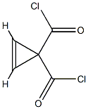 2-Cyclopropene-1,1-dicarbonyl dichloride (9CI) Structure