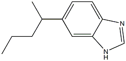 Benzimidazole, 5(or 6)-(1-methylbutyl)- (6CI) Struktur