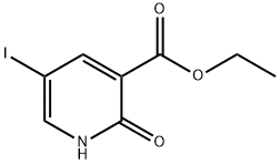 Ethyl 1,2-dihydro-5-iodo-2-oxo-3-pyridinecarboxylate 结构式