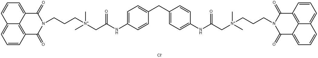 1H-Benz[de]isoquinoline-2(3H)-propanaminium, N,N'-[methylenebis[4,1-phenyleneimino( 2-oxo-2,1-ethanediyl)]]bis[N,N-dimethyl -1,3-dioxo-, dichloride|