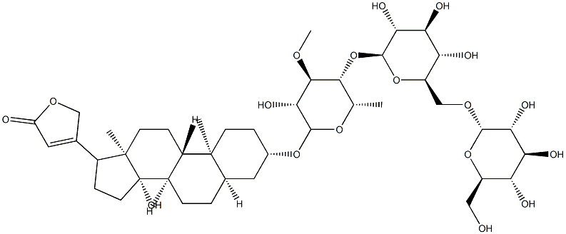 黄夹苷,11018-93-2,结构式