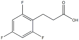 3-(2,4,6-Trifluoro-phenyl)-propionic acid,1102373-38-5,结构式