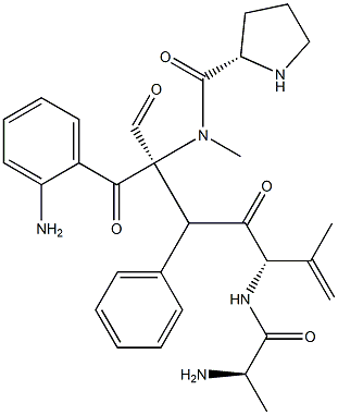アベラニンB 化学構造式