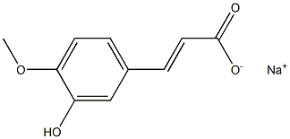 SODIUM ISOFERULATE Struktur