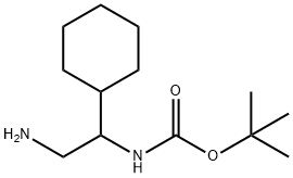 (2-Amino-1-cyclohexyl-ethyl)-carbamic acid tert-butyl ester 结构式