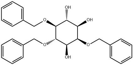 myo-Inositol, 2,4,5-tris-O-(phenylmethyl)- Struktur