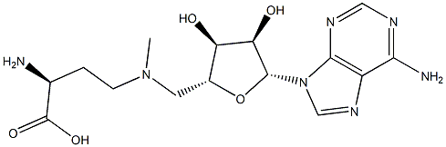 N(4)-adenosyl-N(4)-methyl-2,4-diaminobutanoic acid Struktur