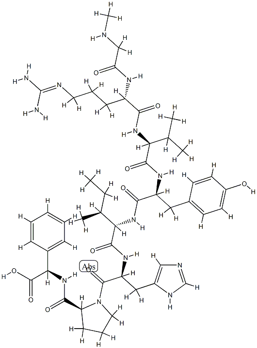 angiotensin II, Sar(1)-Phe(8)- 结构式