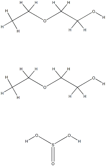 Ethanol, 2-ethoxy-, sulfite (2:1) Structure