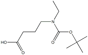 4-[[(tert-Butoxy)carbonyl]ethylamino]butanoic acid Structure