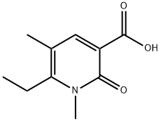 6-ethyl-1,5-dimethyl-2-oxo-1,2-dihydro-3-pyridinecarboxylic acid(SALTDATA: FREE) Struktur