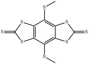 4,8-bis(methylthio)benzo[1,2-d:4,5-d']bis[1,3]dithiole-2,6 Structure