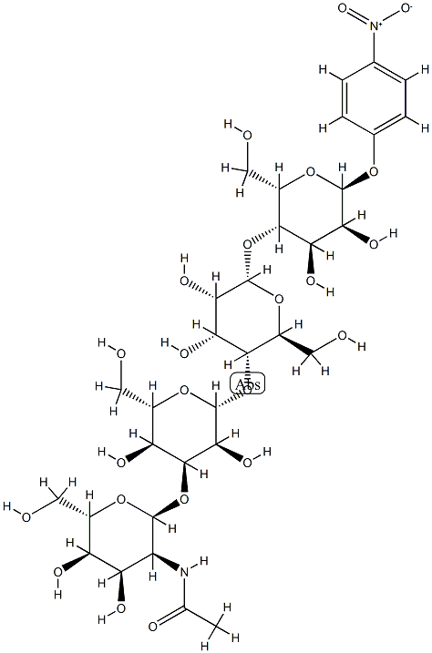 GalNAc beta(1-3)Gal alpha(1-4)Gal beta(1-4)Glc-beta-pNP Structure