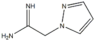 2-(1H-pyrazol-1-yl)acetimidamide hydrochloride 结构式